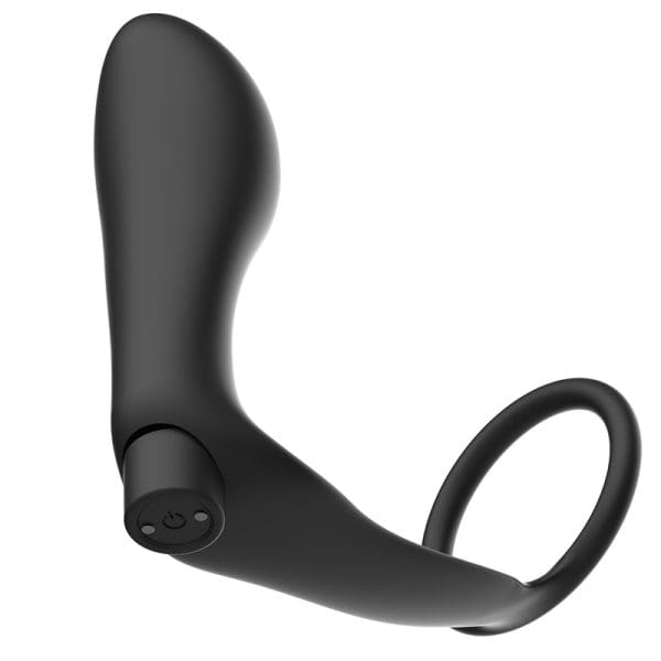 ADDICTED TOYS - PENIS RING WITH REMOTE CONTROL ANAL PLUG BLACK RECHARGEABLE 5